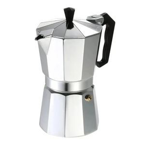 2024 50ml 1 su bardak alüminyum kahve kabı 50ml 1Cup Kahve Makinesi Espresso Percolator Soba Mocha Pot Elektrikli Moda Sobası Alüminyum Kahve Potu