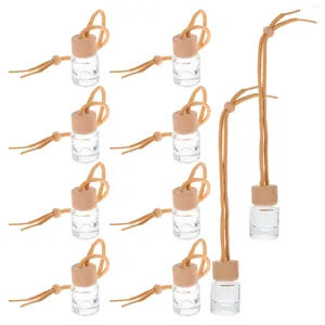 Storage Bottles 10pcs Essential Oil Diffusers For Car Air Freshener Hanging Empty Glass