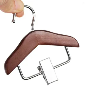 Hangers Small Clothes Hanger With Clip Premium Wood Mini Set For Baby Pet Pants Skirts