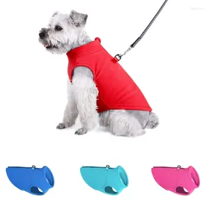 Dog Apparel Clothing Wool Zipper Single Autumn/Winter Warm Pet Vest Accessories Outdoor Traction Hoodie Small