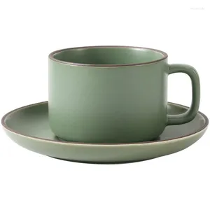 Кружки Кофейная чашка в европейском стиле Керамическая кружка Чайный сервиз с чашками для ковриков Напитки Вода