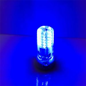 MINI G4 LED COB LAMP 2W/3W Röd/blå/grön silikonlampor AC DC 12V Candle Lights Energy-Saving Chandelier Night Light 3pcs/Pack