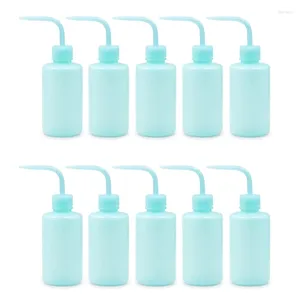 Storage Bottles 10 PCS 250Ml Wash Bottle Watering Lab Plastic No Spill Bend Mouth