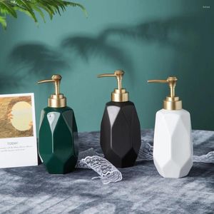 Dispenser di sapone liquido Bottiglie di gel doccia per shampoo in ceramica stile nordico Accessori da bagno da viaggio portatili