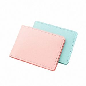 2/4 Slot Holder Ultra Thin Auto Driver License Bag Artificial PU Cover para documentos de condução de carro ID Card Holder Purse Wallet X85t #