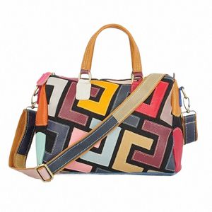ipinee Women Handbag Fi Multi-color Cow Leather High Quality Female Shoulder Bag Simple Casual Women Crossbody Bag 70Tx#