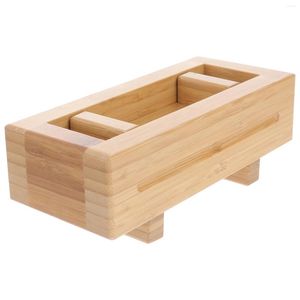 Set di stoviglie Sushi Tool Maker quadrata stampo a mano quadrata Pressa per formatura in legno Strumenti per la creazione di bambù