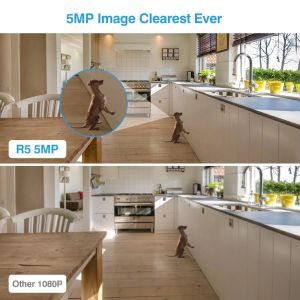 Foscam 5MP Super HD WiFi Camera AI Human Tracking Baby Monitor Pet Cam Smart Home Video Recording Surveillance for Home Security
