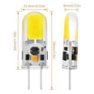 Lâmpada LED de LED de LED de LED 12V LED Silicone LED Spotlight Bulb 1505 300lm 1508 400lm Luz de espuma Substitua 30W 40W Iluminação de halogênio