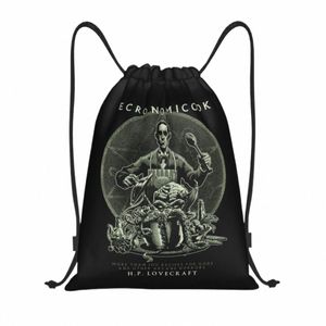 Call Call of Cthulhu Strafing Plecak Kobiety mężczyzn sportowy Sackpack Sackpack Folbled Lovecraft Shop Worka 67K6#