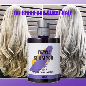 Color 300ml Purple Hair Mask For Blonde Hair Treatment Eliminate Brassy Yellow Tones For Blonde Gray Hair Color Dyed Care Sulfate Free