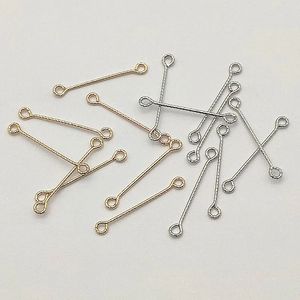 Arrivo27x3.5mm200 pz Pendenti in Ottone Connettori a Forma di I Per Fatti A Mano/Collana/Orecchini Parti FAI DA TEAccessori di Gioielli Componenti240327