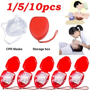 Survival Emergency First Aid Mask Rescue CPR Mask Resuscitator OneWay Valve CPR Face Shield Survival Training Mask Car Bus Survival Gear