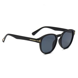 Toms fords tf retro leopar baskı dairesel güneş gözlükleri UV dirençli tom gözlüklerini kullanan erkekler için fotoğraflar için kadınlar için güneş gözlüğü A15