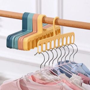 Hangers 1PC 9-Hole Multifunctional Windproof Clothes Clip Drying Rack Underwear Socks Hanger Nordic Household Home Wardrobe Storage