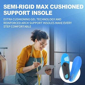 PCSsole Standing All Day Arch Support Insoles,Plantar Fasciitis Heavy Duty Orthotic Insole,Flat Feet,Heel Pain,Gel Air Insole