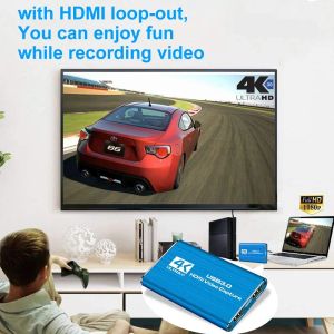 2024 Mini Video Yakalama Kartı USB 3.0 HDMI Video Grabber Recorder Box PS4 Oyunu DVD Kamera HD Kamera Kaydını Kaydediyor