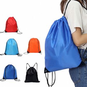 waterproof Sport Gym Bag Drawstring SackFitn Travel Outdoor Backpack Shop Bags Swimming Basketball Yoga Bags c8wz#