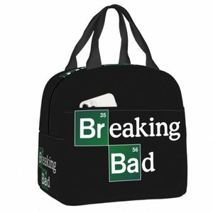 Quebrando Bad Isolado Lunch Bag para Mulheres À Prova D 'Água Heisenberg Cooler Thermal Lunch Tote Box School Work Picnic Food Bags k1jp #