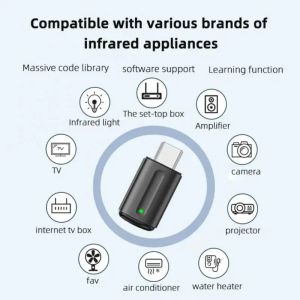Type-C Micro USB Smart IR Remote Control Phone App Mini Adapter Infraröd sändare för smartphone för TV Box Air Conditioner