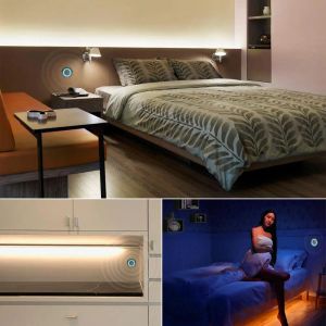 Striscia a LED dimmeble Light 12V Affronta Waterproof Backlight Sensore Controllo Luce LED per illuminazione per mobili da cucina camera da letto