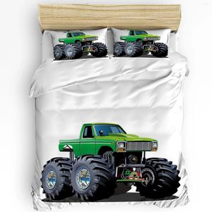 Bedding Sets Cartoon Race Car Set 3pcs Boys Girls Duvet Cover Pillowcase Kids Adult Quilt Double Bed Home Textile