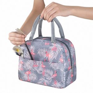 toalettartikolisolerade lunchpåsar Carto Thermal Heat Lunch Tote Picnic Food Preservati Bag Cooler Ice Pack Lunch Box Storage Bag 95S6#