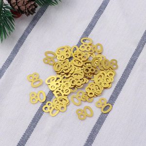 Party Decoration 1200 Pcs Edging Happy Birthday Decorations Metal Dining Table Anniversary Confetti