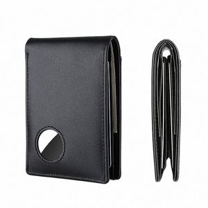 Portfel Geestock Airtag Minimalistyczne szczupłe portfele Inteligentne portfele z uchwytem Airtag RFID Portfel dla mężczyzn CARTERA HOMBRE I8NY#