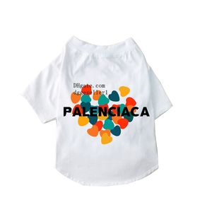 Camisetas leves para cães de grife para cães pequenos e médios, camisas temáticas para o dia dos namorados com padrão de letras clássicas, ótimas roupas de verão para cachorrinhos Y92