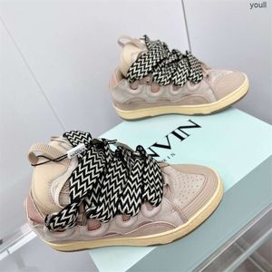 Luxury shoes lanvine shoess shoes casual Sneakers Langfan New Fashion Mens and Womens Couples Bread Shoes Anti Odor Korean Version Star Same Big Head Durable Hi