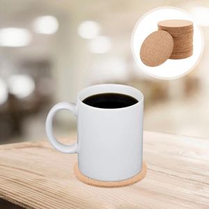 Table Mats 20 Pcs High Temperature Pot Cup Coasters Desk Round Placemats Decorative Cork Pad Heating Heat-resistant Anti-scald