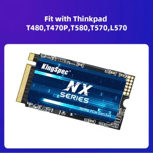 Kingspec nvme pcie 3.0 x4 SSD M2 2242 Внутреннее твердое состояние 128 ГБ 256 ГБ 512 ГБ 1 ТБ M.2 Жесткий диск для аксессуаров для ноутбука для ноутбука