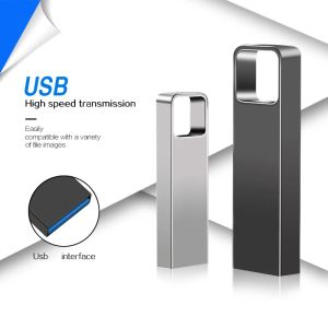 U DISK Flash Drive 2.0 High Speed ​​2TB 1TB USB Portable Metal SSD Hard Drive Externt flashminne för bärbar dator Ny