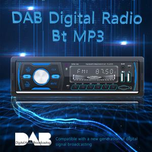 DAB+ MP3 Car Player 1Din Dual USB Central Multimedia RDS AM FM Car Audio Bluetooth-compatible Stereo Audio Music SD AUX 7 Colors