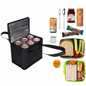 Minimalista Isolado Cooler Bag À Prova D 'Água Dobrável Portátil Alimentos E Bebidas Saco Isolado Piquenique Cam Saco Isolado X8dx #