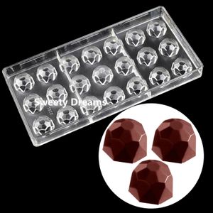 Diamond Dome Chocolate Candy Mold Polykarbonat Cake Sweets Baking Mold Confectionery Tool Bakeware Dish 240328