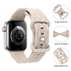New Silicone strap For Apple Watch Band 44mm 40mm 45mm 49mm 41mm 38mm 42mm bracelet iwatch ultra 2 series se 7 6 5 4 3 8 9 bands