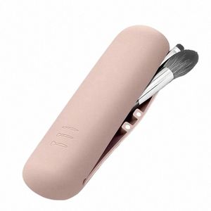 Novo Silice Makeup Brush Travel Case Waterproof Makeup Brush Travel Holder para todos os pincéis Fivela magnética Bolsa de cosméticos M6SE #