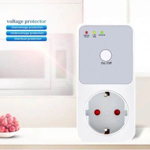 Surge Protector Socket EU US French Plug Voltage Relay Digital Timer Socket Switch 6 Hour 220V Appliance Time Controler