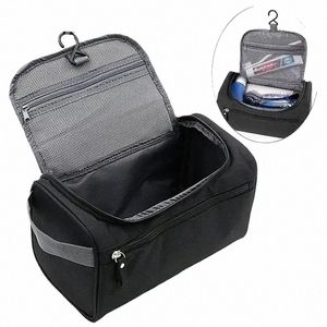 zipper Polyester Men Busin Portable Storage Bag Toiletries Organizer Women Travel Cosmetic Bag Hanging Waterproof W Pouch 85yz#