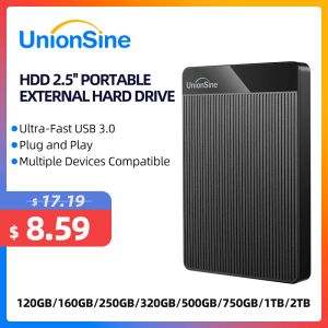 Unionsine HDD 2.5 ''ポータブル外部ハードドライブ2TB/1TB/500GB/750GB USB3.0 StorageがPC、Mac、デスクトップ、MacBook、Xboxに互換性があります