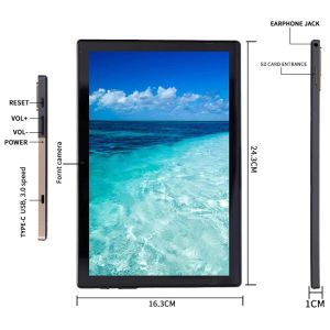 10.1 INCH 4GRAM 32GB ROM Android 8.1 Tablet PC Google Play 4G Lte Phone Call MTK6750 IPS Screen Octa Core WIFI 5.0 Dual Camera