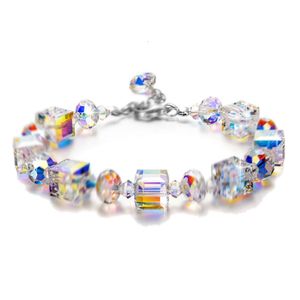 Designer Jewlery Elemental Crystals Bracelet for Women Personality Love Heart Bangle Bracelet Valentine's Day Gifts