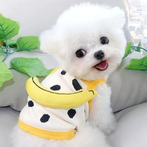 Dog Apparel Summer Thin Style Pet Banana Sling Cute Clothes Than Bear Cool Vest Puppy Soft Fruit Supplies