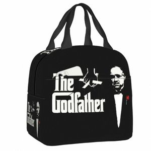 The Godfather Isolated Lunch Bag For Women Kids Gangster Movie Reusable Cooler Thermal Lunch Box Picnic Food Ctain Väskor V9AQ#