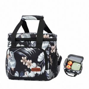 denuoniss New 2020 Women Printed Portable Cooler Bag Leakproof 16 Cans Insulated Thermal Bag Shoulder Refrigerator Beer Bag u0sJ#