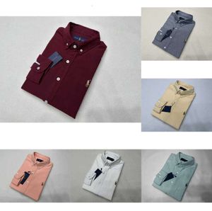 S Polo manica lunga casual da uomo primavera e autunno business cotone Oxford non stirare slim Paul camicia formale alta qualità leeve pring lim hirt 5511ess