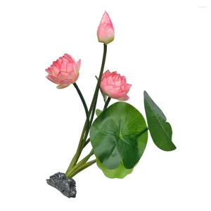 Decorative Flowers Hors D'oeuvres With Mini Decor Dish Cold Cuts Sushi Plate Lotus Resin Artistic Ornament Decoration