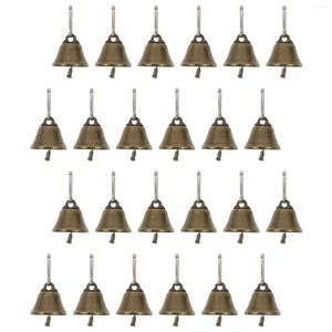 Party Supplies 25 Pcs Decorate Bronze Horn Bell Gold Christmas Decorations Tree Ornaments Craft Jingle Copper Hanging Xmas Pendant